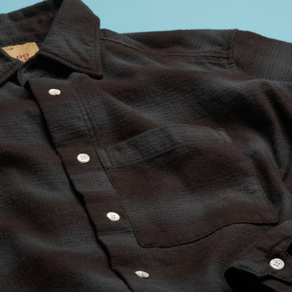 Ozu Check shirt Dark Grey