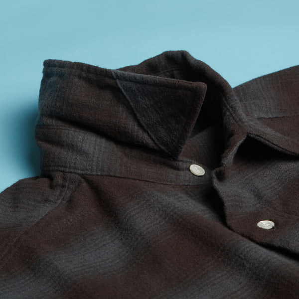 Ozu Check shirt Dark Grey