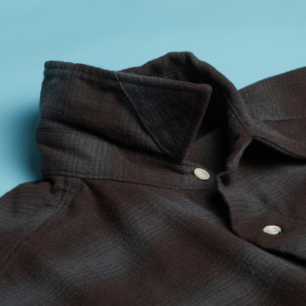 Ozu Check shirt Dark Grey