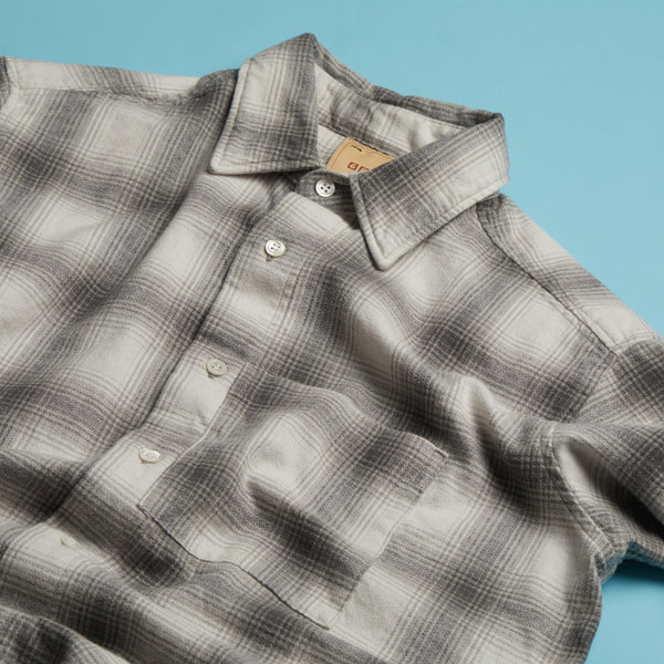 Ozu Check shirt Light Grey