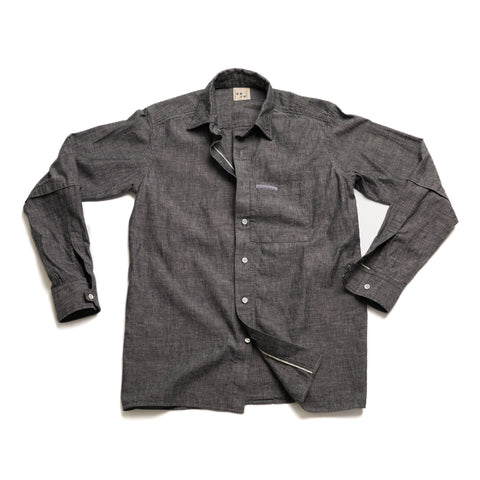 Ozu Chambray shirt Grey :Pre-order