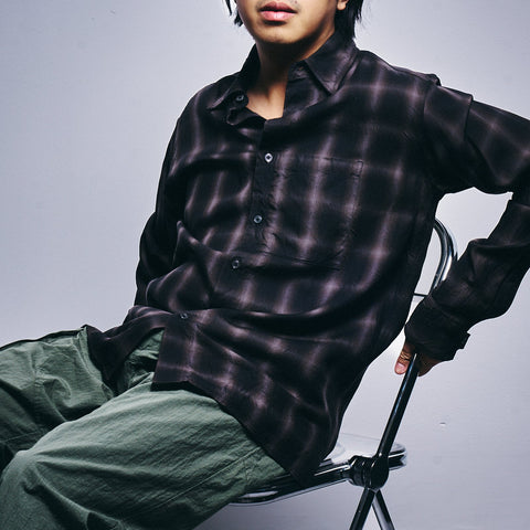 Ozu Tencel shirt Dark Grey : Pre-order S27